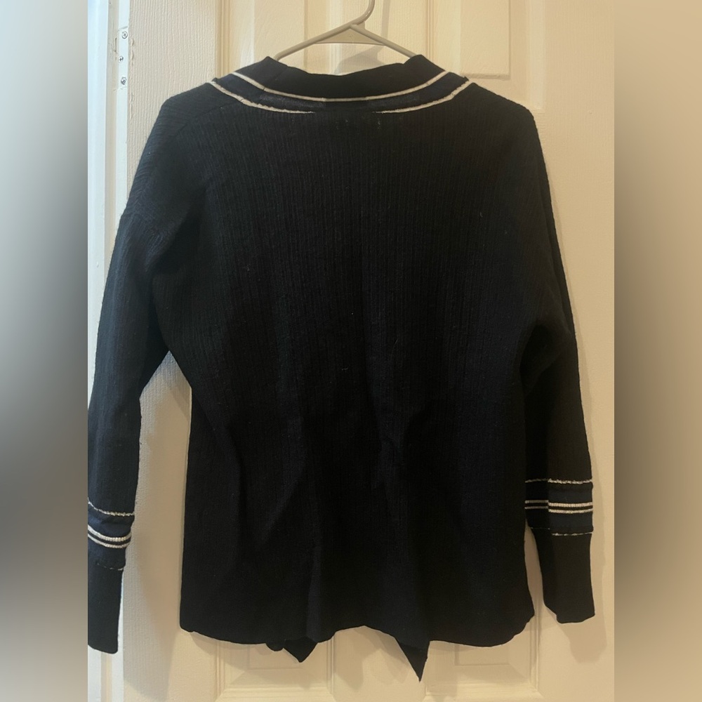 rag & bone Navy with White Trim Varsity cardigan - Picture 5 of 6